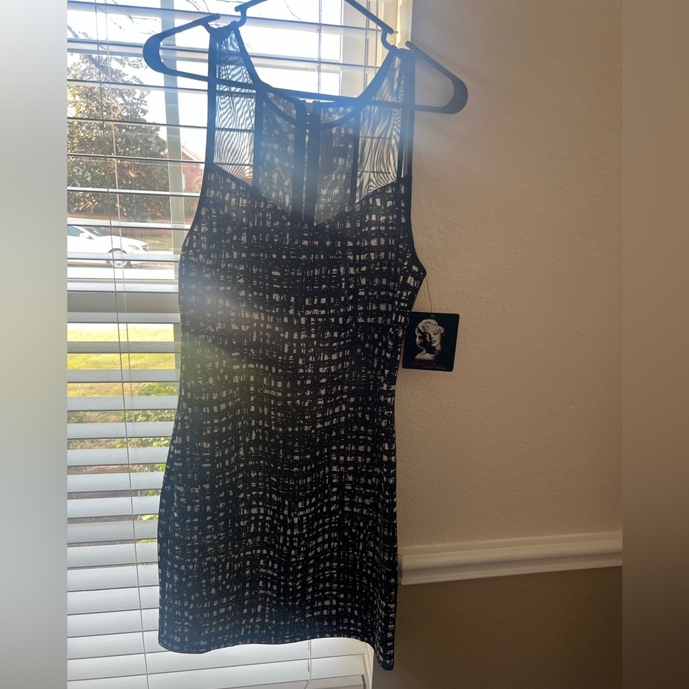 Marilyn Monroe Black and White Dress